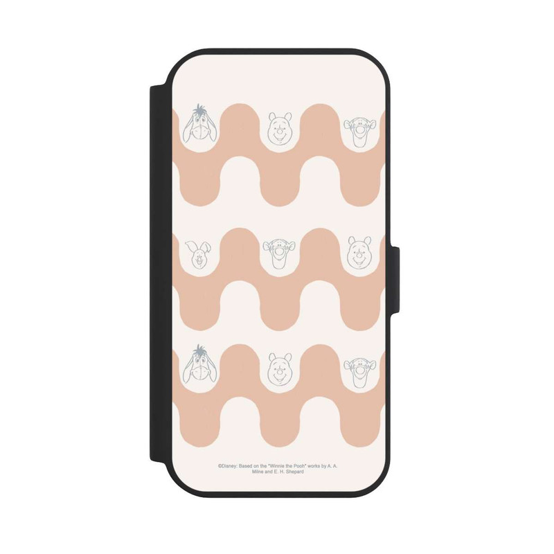 iPhone 15 NIVOflip Winnie Puuh und Freunde Wellenmuster