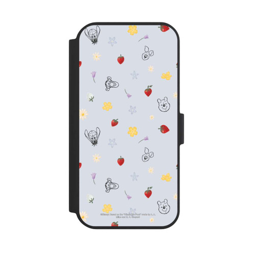 Apple iPhone 15 NIVOflip Winnie the Pooh and Friends Strawberry Pattern Blue