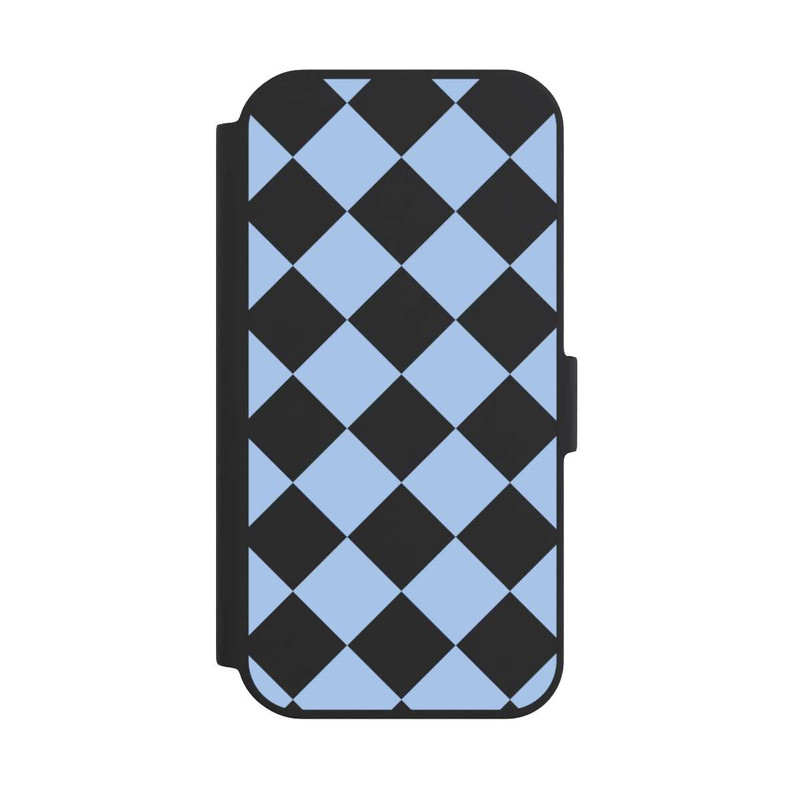 iPhone 15 NIVOflip Raute Babyblau ohne Hintergrund