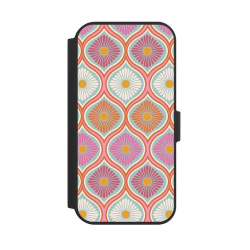 Apple iPhone 15 NIVOflip Groovy 70s Retro Mod Flower Power