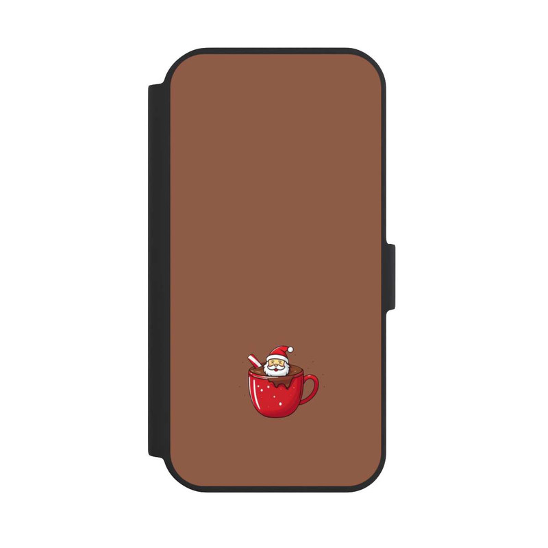 iPhone 15 NIVOflip Père Noël en Tasse de Chocolat Chaud