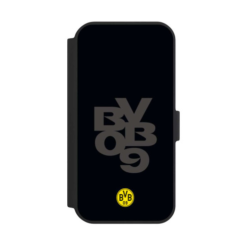 Apple iPhone 15 NIVOflip BVB09 Grau Schwarz