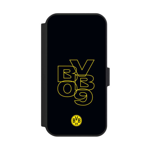 Apple iPhone 15 NIVOflip BVB09 Gelb Schwarz