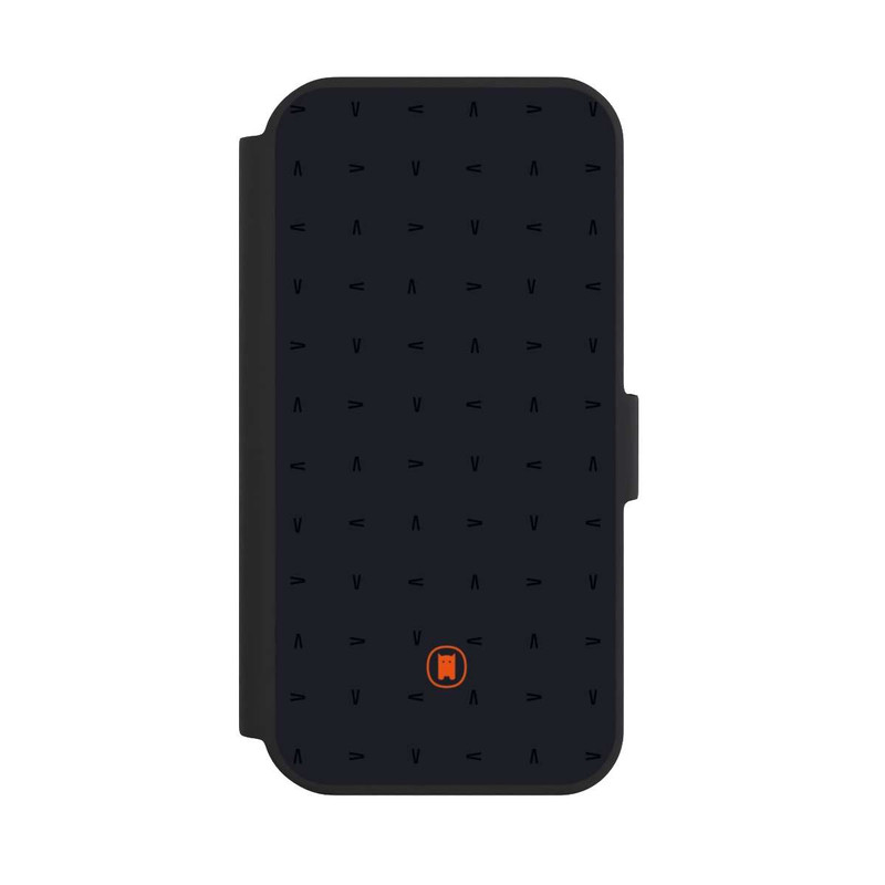 iPhone 15 NIVOflip Nivocase Muster Dunkelgrau