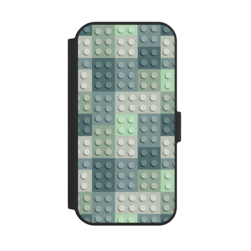 Apple iPhone 15 NIVOflip Green Blocks Pattern