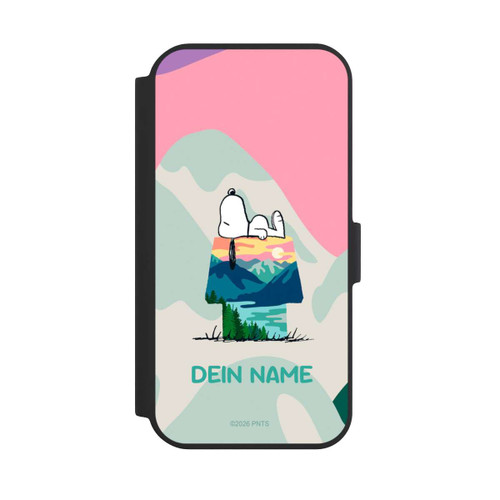 Apple iPhone 15 NIVOflip Snoopy Outdoor Personalisierbar