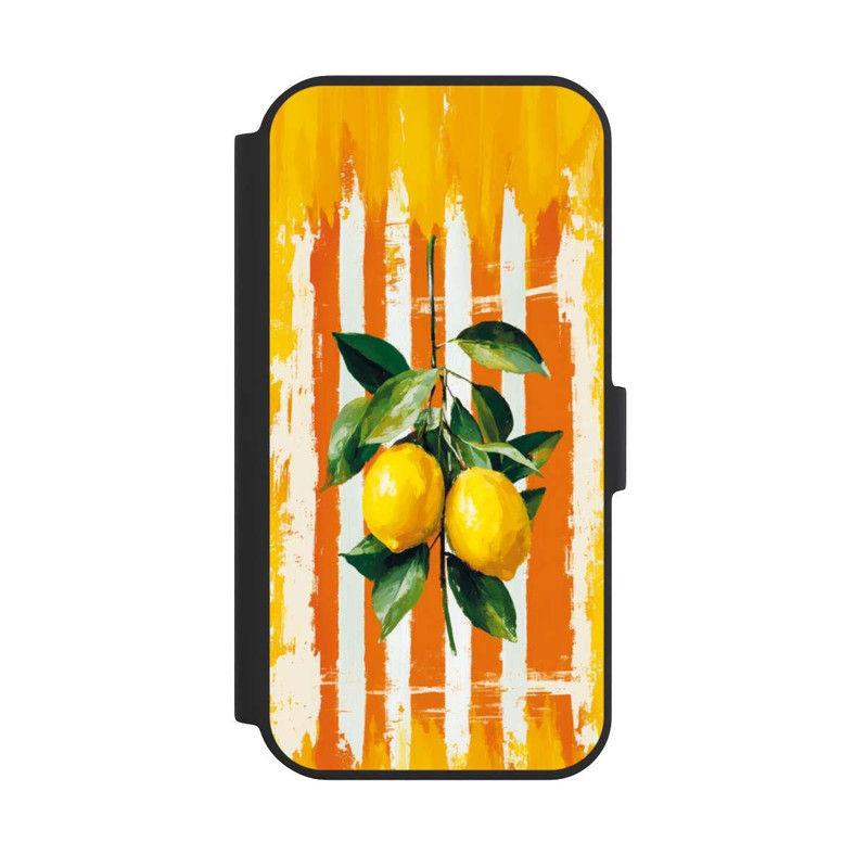 iPhone 15 NIVOflip Summer Lemons on Stripes with AI