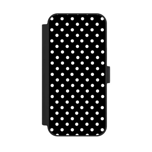 Apple iPhone 15 Plus NIVOflip Polka Dots Schwarz und Weiß