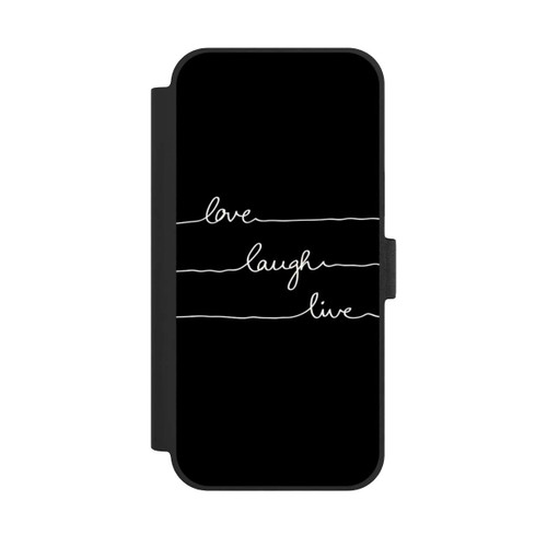Apple iPhone 15 Plus NIVOflip Love Laugh Live blanc/noir