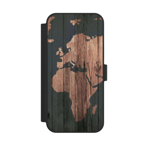 Apple iPhone 15 Plus NIVOflip Wooden World Map