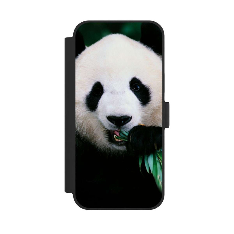 iPhone 15 Plus NIVOflip Panda mit Bambus