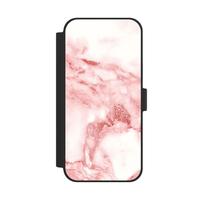 iPhone 15 Plus NIVOflip Marmor rosa und weiß