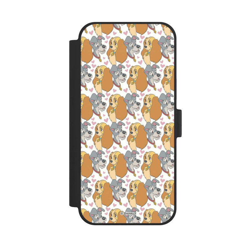 iPhone 15 Plus NIVOflip La Belle et Le Chlochard Motif Cœurs