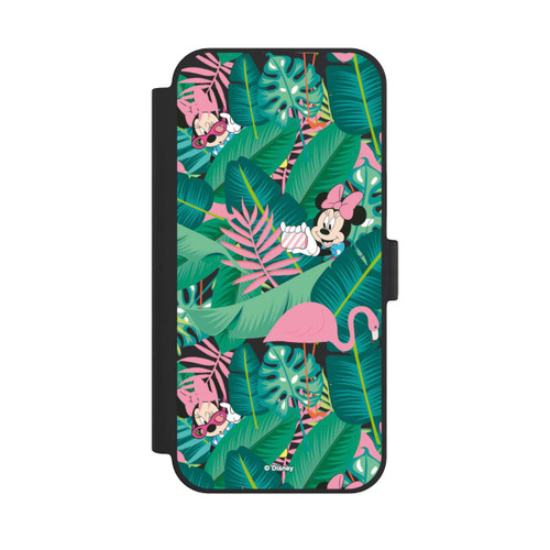 Apple iPhone 15 Plus NIVOflip Minnie Summer Palmblätter ohne Hintergrund