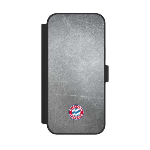 Apple iPhone 15 Plus NIVOflip Klassisches FCB Logo Klein - Bunt auf Metalllook