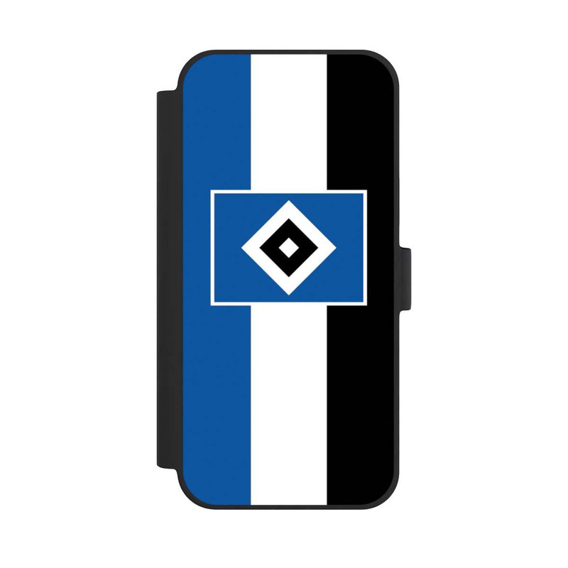 iPhone 15 Plus NIVOflip HSV Streifen - Blau-Weiß-Schwarz