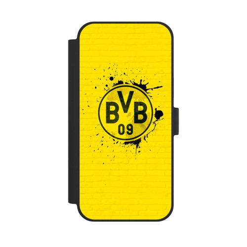 Apple iPhone 15 Plus NIVOflip Spraylogo Yellow - BVB