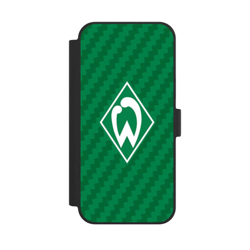 Apple iPhone 15 Plus NIVOflip Carbonlook - Werder Bremen