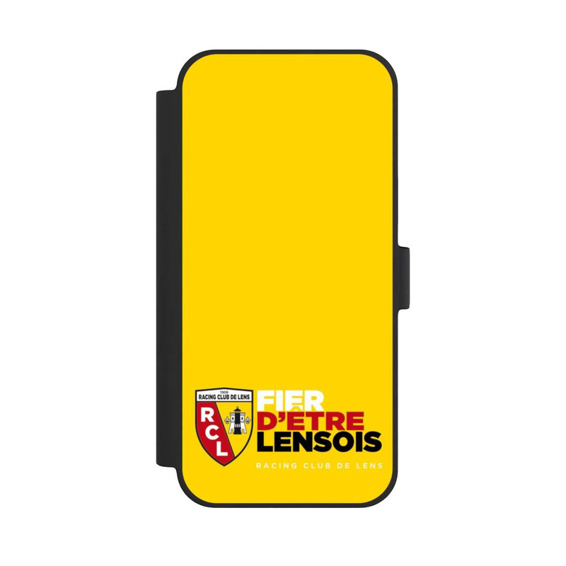 iPhone 15 Plus NIVOflip Fond Logo RCL Jaune