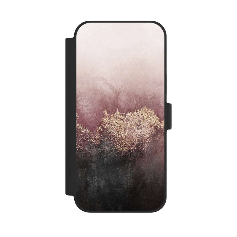 iPhone 15 Plus NIVOflip Rosa Himmelsstaub Golddruck