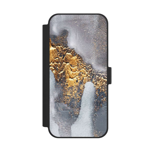 Apple iPhone 15 Plus NIVOflip Beton-Gold-Glitzerlook