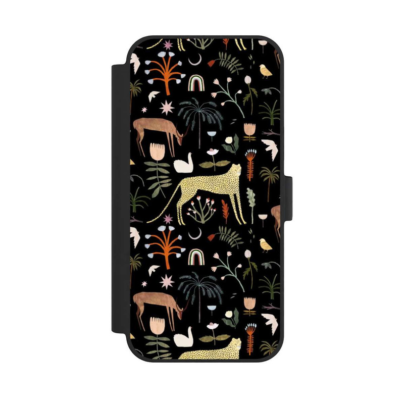 iPhone 15 Plus NIVOflip Lettres du jardin sauvage par Léa Le Pivert