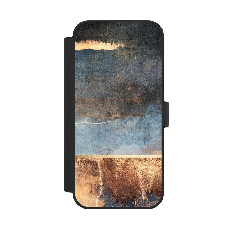 iPhone 15 Plus NIVOflip Storm Gold Print