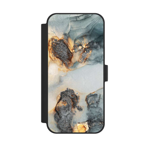 Apple iPhone 15 Plus NIVOflip Flutwellen Golddruck