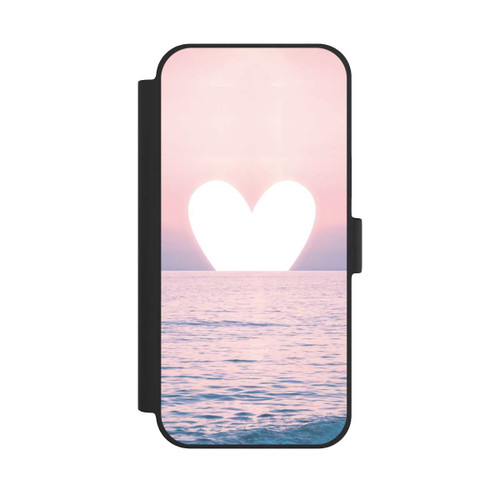 Apple iPhone 15 Plus NIVOflip Herz-Sonnenuntergang