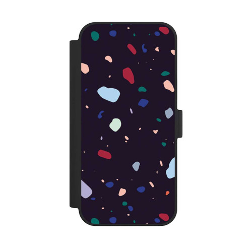Apple iPhone 15 Plus NIVOflip Modern Dark Rounded Terrazzo