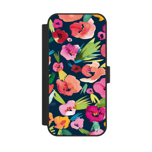 Apple iPhone 15 Plus NIVOflip tropische Blumen aquarell