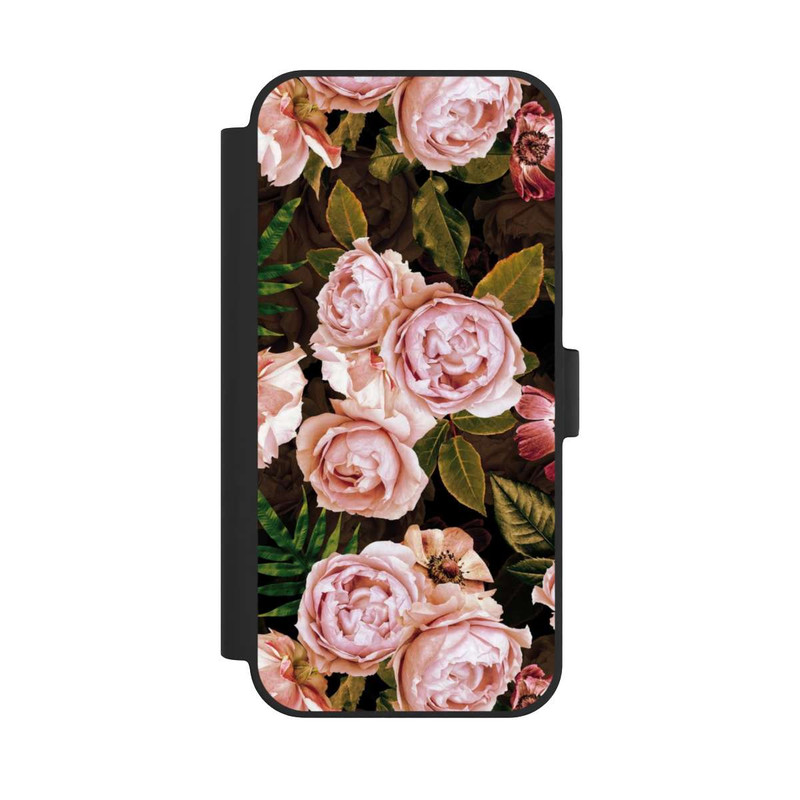 iPhone 15 Plus NIVOflip Fond des roses vintage
