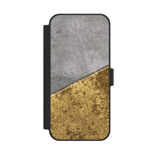Apple iPhone 15 Plus NIVOflip Concrete and Gold look