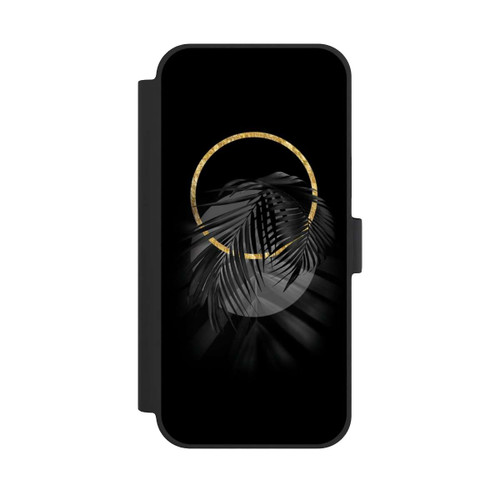 Apple iPhone 15 Plus NIVOflip Black Tropical Leaf