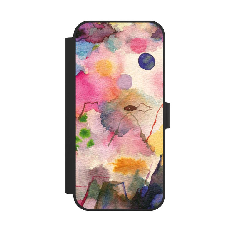 iPhone 15 Plus NIVOflip Aquarell bunte Berge