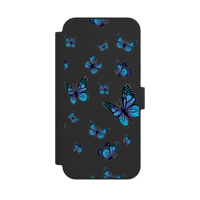 iPhone 15 Plus NIVOflip Schmetterlingmuster Transparent