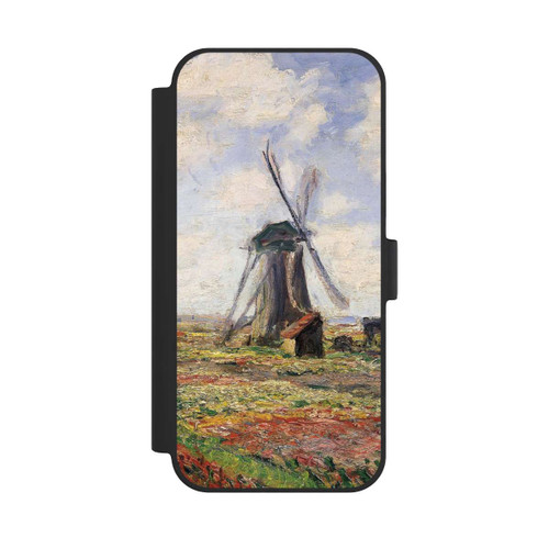 Apple iPhone 15 Plus NIVOflip Tulip Fields with the Rijnsburg Windmil by Claude Monet