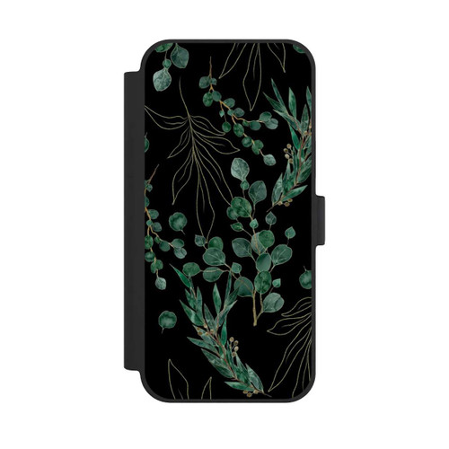 Apple iPhone 15 Plus NIVOflip Eucalyptus Leaves black