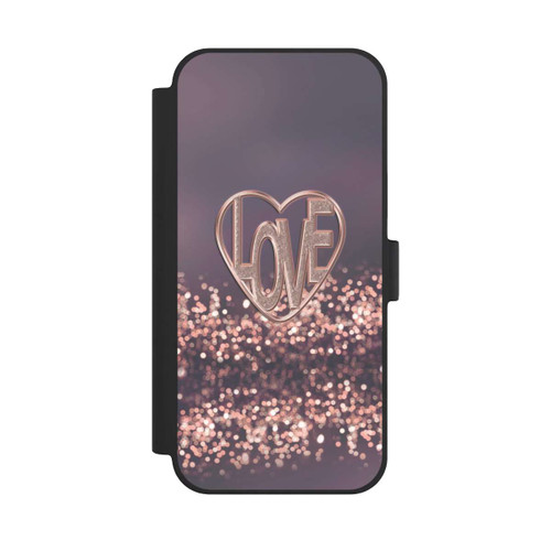 Apple iPhone 15 Plus NIVOflip Love Glitter Pink