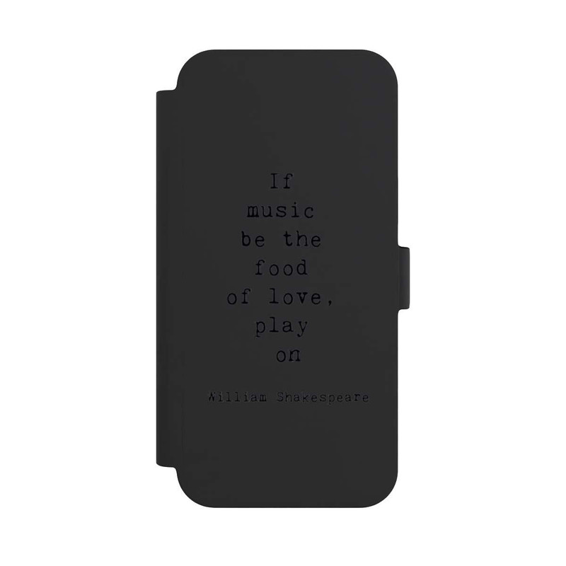 iPhone 15 Plus NIVOflip Shakespeare Music Food Transparent