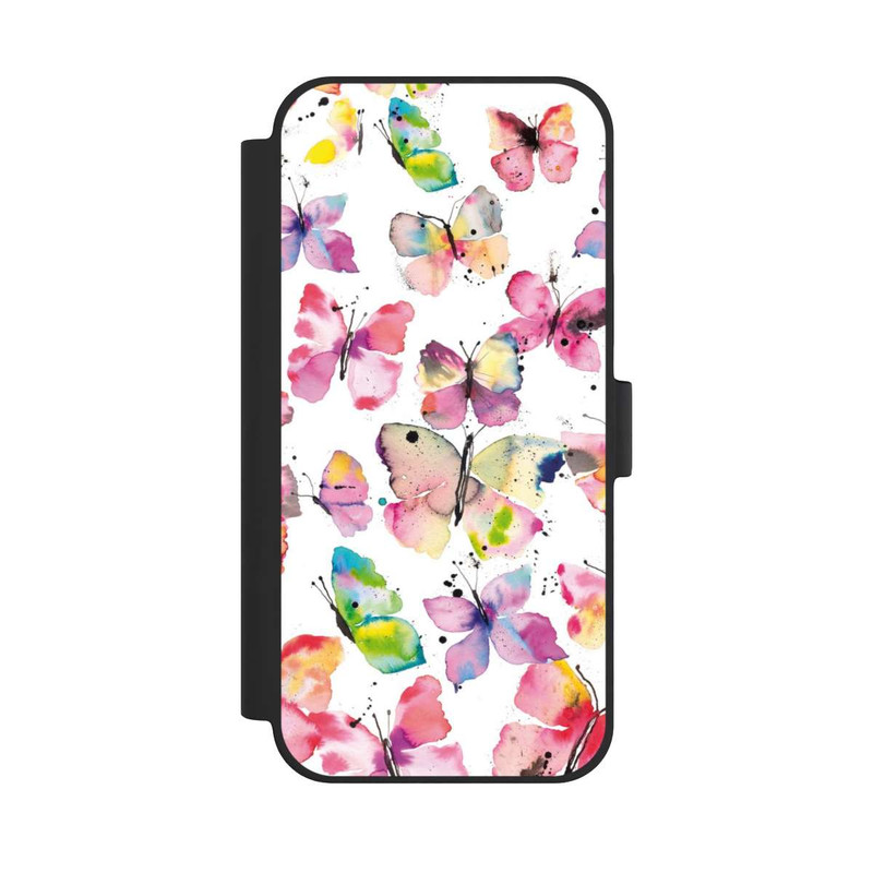 iPhone 15 Plus NIVOflip Aquarell Frühlingsschmetterlinge