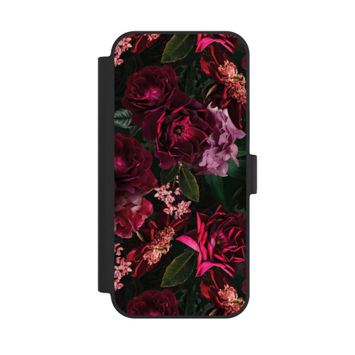 Apple iPhone 15 Plus NIVOflip Dark Red and Pink Flowers