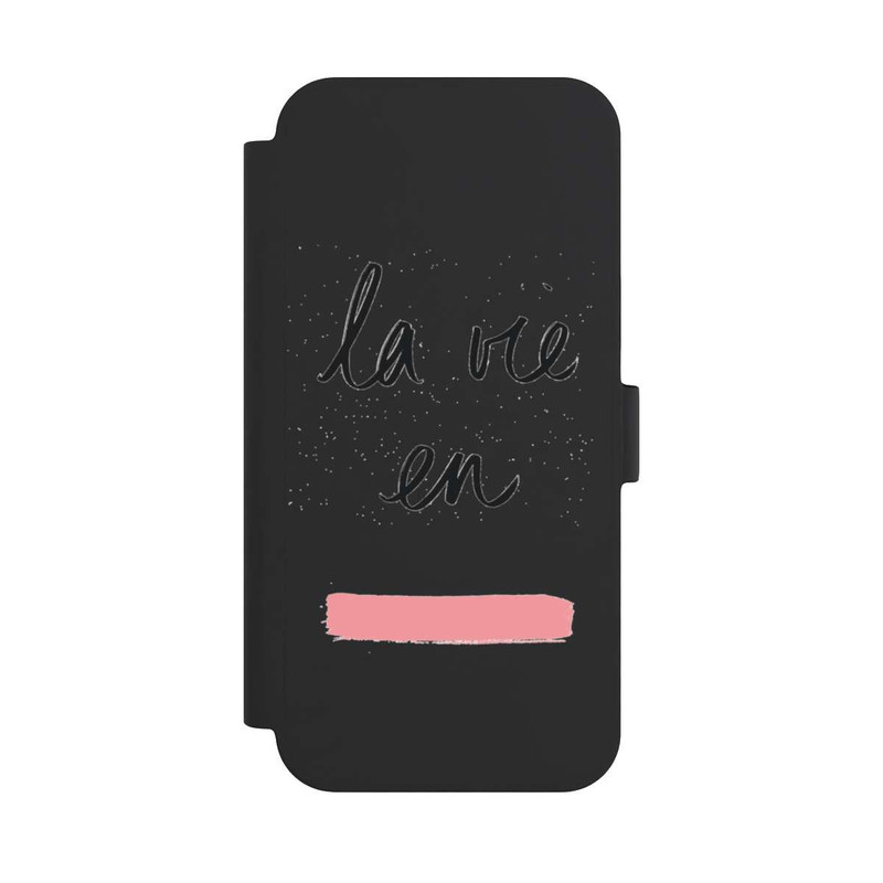iPhone 15 Plus NIVOflip La vie en Rosa Transparent