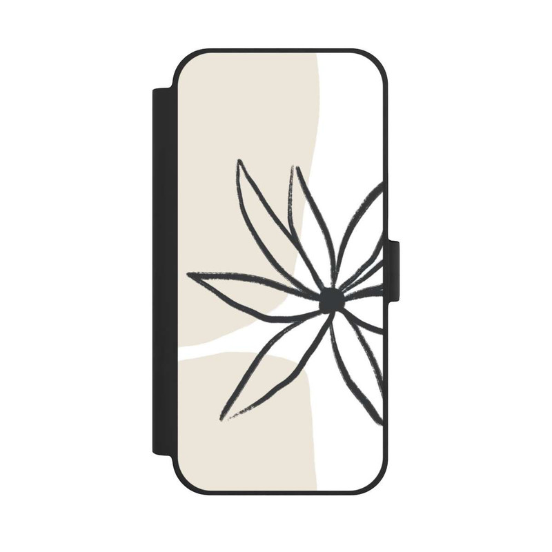 iPhone 15 Plus NIVOflip Blume und Creme
