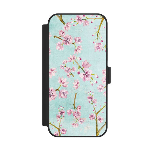 Apple iPhone 15 Plus NIVOflip Cherry Blossom Twigs Pattern Light Blue