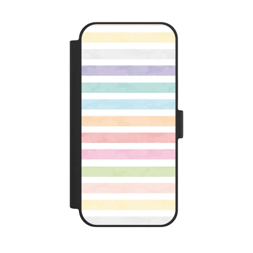 Apple iPhone 15 Plus NIVOflip Regenbogenfarbene Streifen