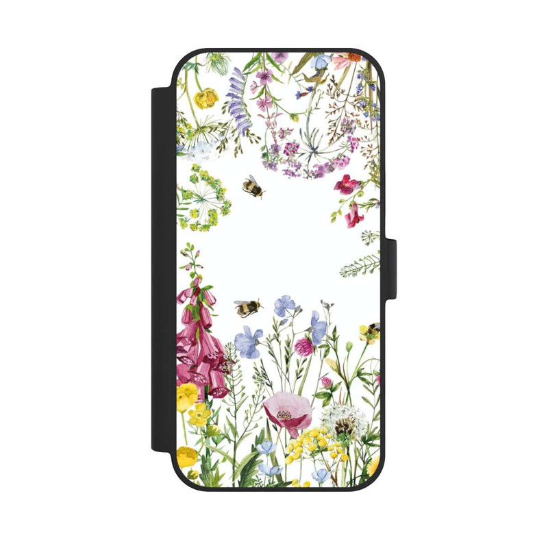 iPhone 15 Plus NIVOflip Cadre de fleurs sauvages des prés d'été
