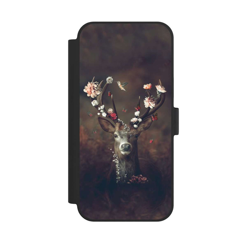 iPhone 15 Plus NIVOflip Fauna Flora Hirsch