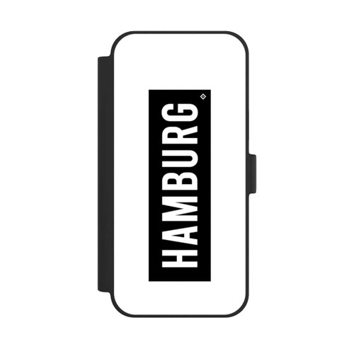 Apple iPhone 15 Plus NIVOflip HSV Hamburg Schwarz Weiss