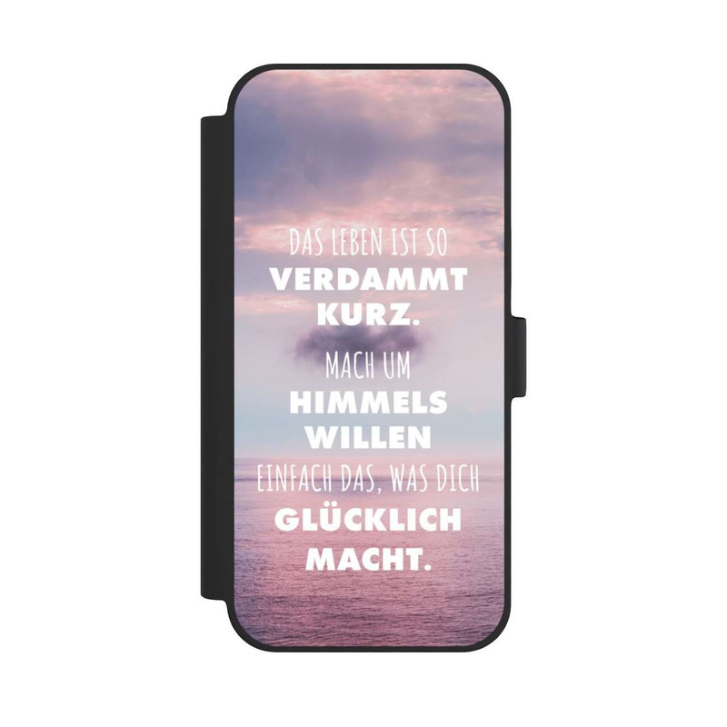iPhone 15 Plus NIVOflip Das Leben Ist So Verdammt Kurz
